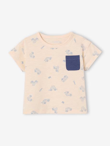 T-Shirt & Fleece Trousers Set for Babies indigo - vertbaudet enfant 