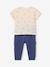 T-Shirt & Fleece Trousers Set for Babies indigo - vertbaudet enfant 