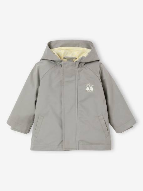 3-in-1 mid-season baby parka with detachable sherpa gilet sage green - vertbaudet enfant 