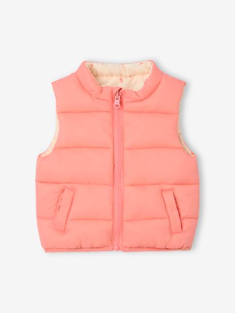 Reversible Bodywarmer for Babies coral - vertbaudet enfant 