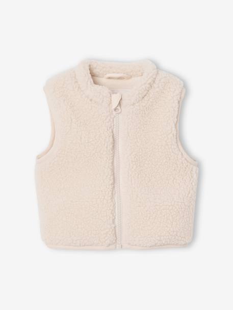 3-in-1 mid-season baby parka with detachable sherpa gilet sage green - vertbaudet enfant 