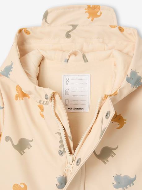 Ciré à capuche bébé motifs dinosaures vanille - vertbaudet enfant 