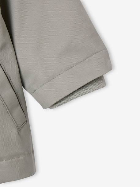 3-in-1 mid-season baby parka with detachable sherpa gilet sage green - vertbaudet enfant 