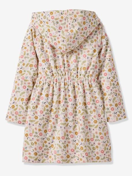 Bathrobe with Recycled Cotton for Children, Little Unicorn printed white - vertbaudet enfant 