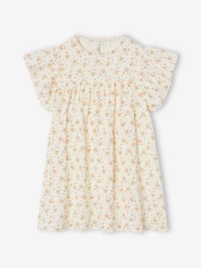 Robe fille en gaze de coton imprimée - vertbaudet enfant Fille-Robe fille en gaze de coton imprimée