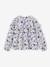 Floral print frill blouse for girls ecru+navy blue+printed white - vertbaudet enfant 