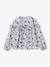 Floral print frill blouse for girls ecru+navy blue+printed white - vertbaudet enfant 