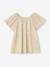 Pleated Lamé Occasion Wear Blouse with Butterfly Sleeves for Girls gold - vertbaudet enfant 