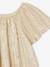 Pleated Lamé Occasion Wear Blouse with Butterfly Sleeves for Girls gold - vertbaudet enfant 