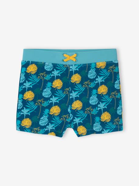 Maillot de bain garçon imprimé tropical vert sapin - vertbaudet enfant 