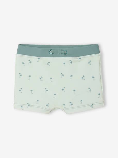 Swim Set: UV-Protection T-Shirt, Shorts & Bucket Hat for Babies mint green - vertbaudet enfant 