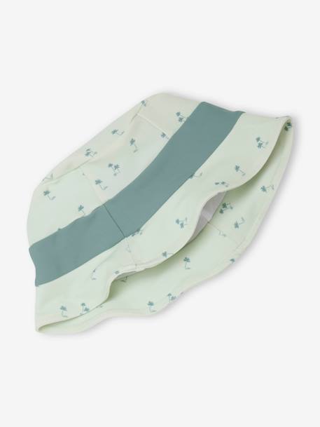 Swim Set: UV-Protection T-Shirt, Shorts & Bucket Hat for Babies mint green - vertbaudet enfant 