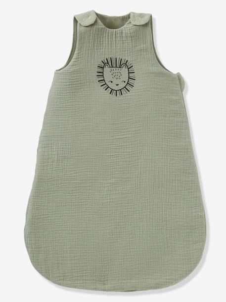 Sleeveless Summer Baby Sleeping Bag, Ethnic, Oeko-Tex® ochre+sage green - vertbaudet enfant 