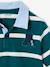 2-in-1 effect polo for boys fir green+night blue - vertbaudet enfant 