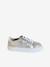 Leather Lace-Up Trainers for Children gold+printed beige - vertbaudet enfant 