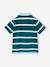 2-in-1 effect polo for boys fir green+night blue - vertbaudet enfant 