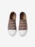 Baskets scratchées toile imprimée enfant beige imprimé+rose imprimé - vertbaudet enfant 