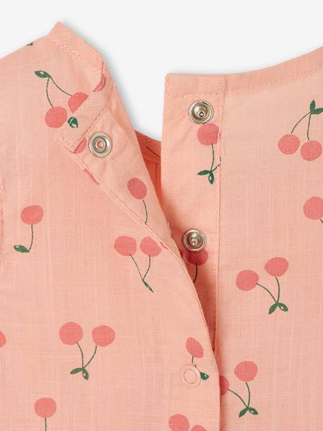Ensemble bébé fille combinaison + bandeau imprimés rose imprimé+rose pâle+rose poudré+vert céladon imprimé - vertbaudet enfant 
