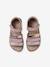 Leather Sandals with Closed Heel for Children, Designed for Autonomy set brown+set pink - vertbaudet enfant 