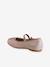 Glittery Ballerina Pumps for Girls, Designed for Autonomy pale pink - vertbaudet enfant 