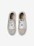 Baskets enfant fille en cuir à lacets beige imprimé+or - vertbaudet enfant 