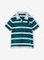 2-in-1 effect polo for boys fir green+night blue - vertbaudet enfant 