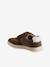 Leather Hook-&-Loop Trainers for Children, Designed for Autonomy brown - vertbaudet enfant 