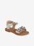 Occasion Wear Leather Sandals for Children, Designed for Autonomy gold - vertbaudet enfant 