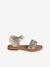 Occasion Wear Leather Sandals for Children, Designed for Autonomy gold - vertbaudet enfant 