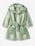 Peignoir de bain Bébé rayures TRANSAT capsule famille personnalisable, avec coton recyclé rayé jaune+rayé vert+rayé violet - vertbaudet enfant 