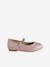 Glittery Ballerina Pumps for Girls, Designed for Autonomy pale pink - vertbaudet enfant 