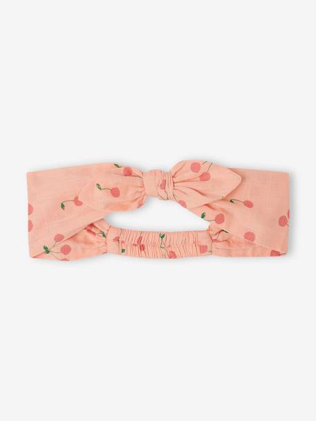 Ensemble bébé fille combinaison + bandeau imprimés rose imprimé+rose pâle+rose poudré+vert céladon imprimé - vertbaudet enfant 