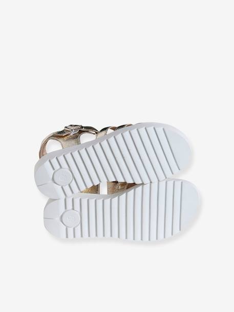 Multi-Strap Sandals for Children black+gold - vertbaudet enfant 