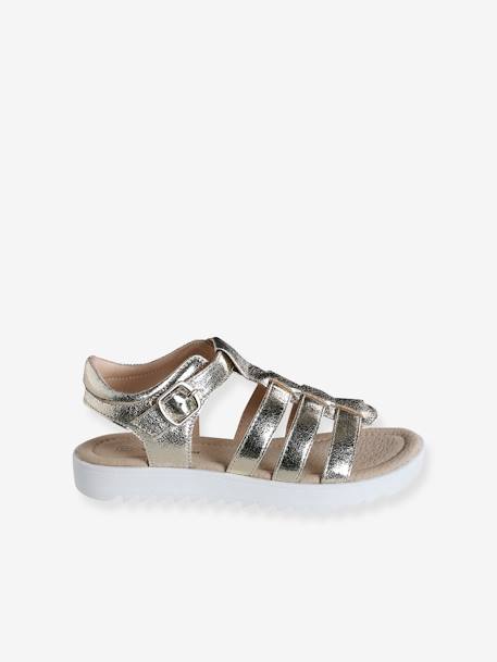 Multi-Strap Sandals for Children black+gold - vertbaudet enfant 