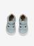 Leather Sandals with Hook-&-Loop Fastening for Babies, Designed for First Steps sage green - vertbaudet enfant 