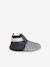 Pair of Two-Tone Elasticated Leather Shoes for Babies striped blue - vertbaudet enfant 