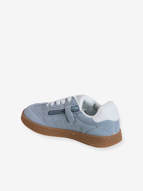 Trainers with Laces & Zip for Kids raspberry pink+sky blue - vertbaudet enfant 