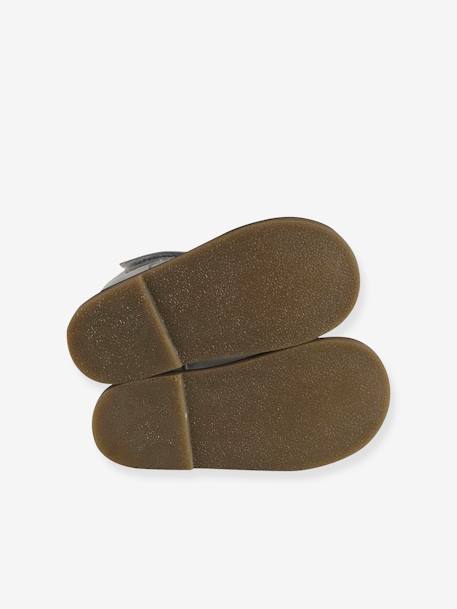 Leather Mary Jane Shoes for Baby Girls white - vertbaudet enfant 