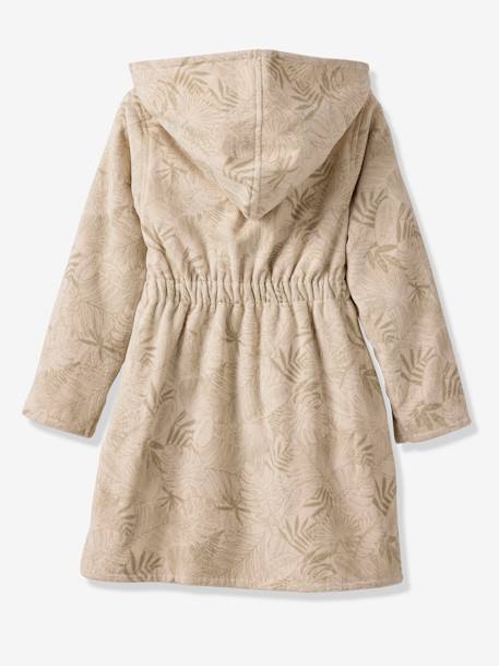 Bathrobe with Recycled Cotton for Children, Green Jungle printed green - vertbaudet enfant 