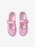 Hook-&-Loop Ballerina Slippers for Children rose - vertbaudet enfant 