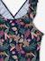 Printed One-Piece Swimsuit for Girls, Family Capsule Collection ink blue - vertbaudet enfant 