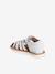 Sandales scratchées cuir bébé bout fermé blanc+lot rose - vertbaudet enfant 