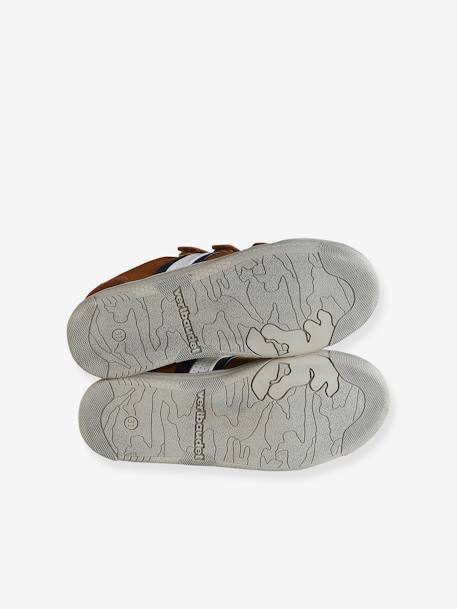 Tennis enfant garçon synthétique à scratchs marron+NAVY - vertbaudet enfant 