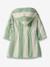 Peignoir de bain Bébé rayures TRANSAT capsule famille personnalisable, avec coton recyclé rayé jaune+rayé vert+rayé violet - vertbaudet enfant 