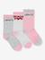 Lot de 3 paires de chaussettes Batwing regular Cut LEVI'S noir+rose - vertbaudet enfant 