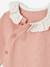 Baby knitted jumper with English embroidery collar rose - vertbaudet enfant 