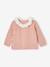 Baby knitted jumper with English embroidery collar rose - vertbaudet enfant 