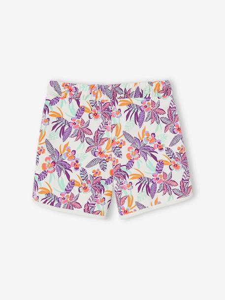 Short fille sport en molleton écru+marine+vanille+vert d'eau - vertbaudet enfant 