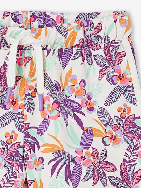 Short fille sport en molleton écru+marine+vanille+vert d'eau - vertbaudet enfant 