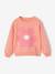 Sweat fille motif imprimé corail+pivoine+vanille+violet - vertbaudet enfant 